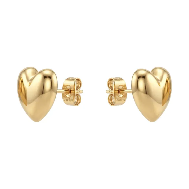 amor-ohrschmuck-amr-e0044-herz-ohrstecker-vergoldet image 1