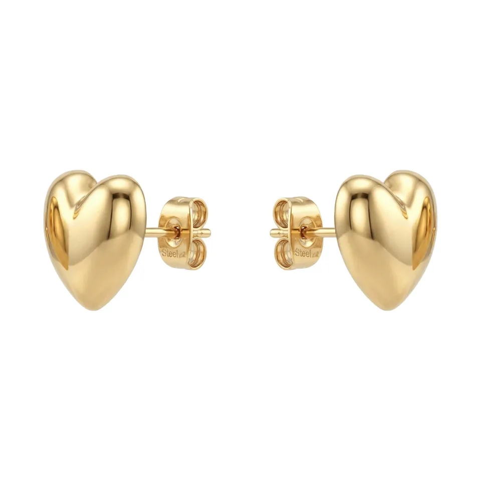 amor-ohrschmuck-amr-e0044-herz-ohrstecker-vergoldet image 1