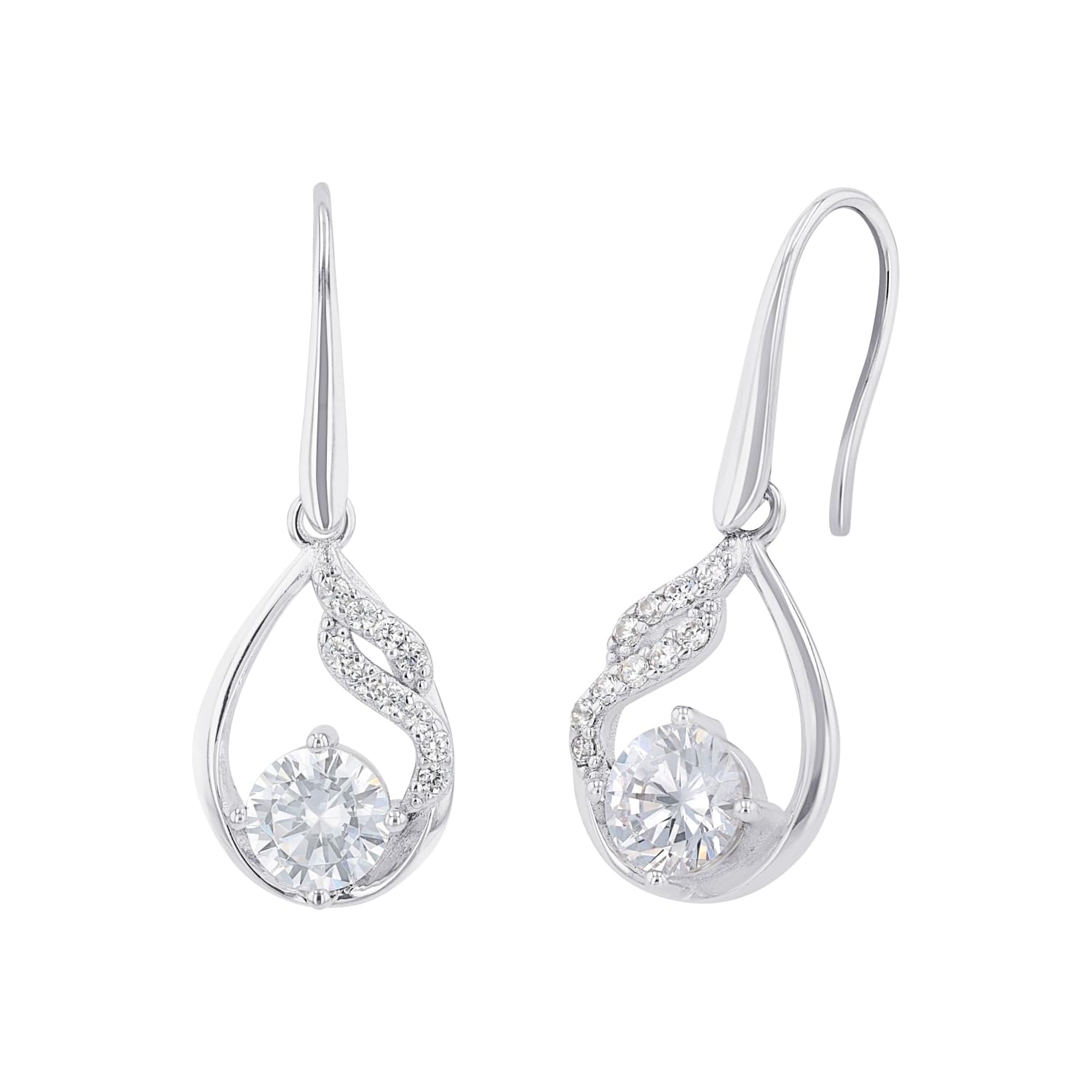 amor-ohrschmuck-ohrh-nger-2026273-silber-zirkonia-2-9-cm image 1