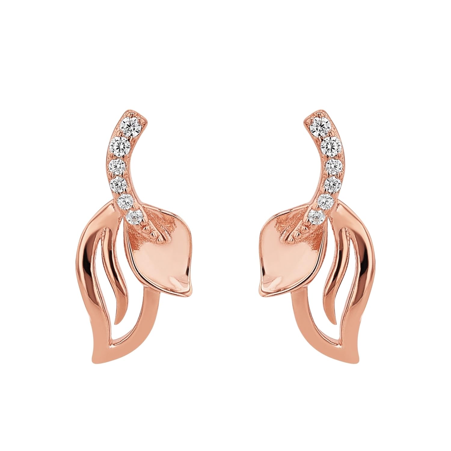 amor-ohrschmuck-2022390-ohrstecker-ros-blatt-zirkonia image 4