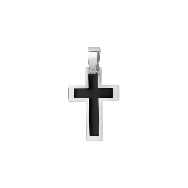 amor-anh-nger-kreuz-9378517-edelstahl-schwarz-3-8-cm image 1