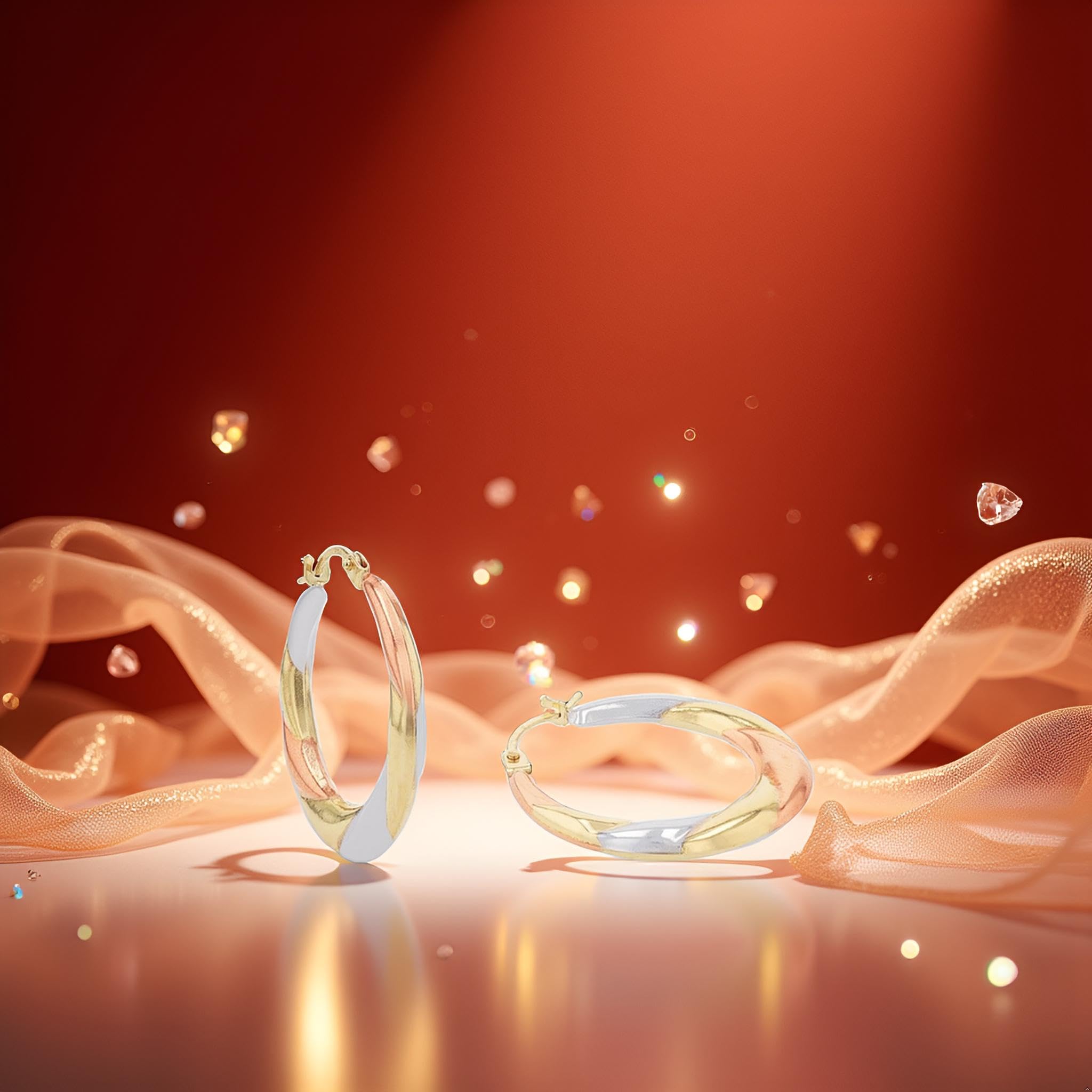 amor-ohrschmuck-2023585-creolen-gold-2-cm image 3