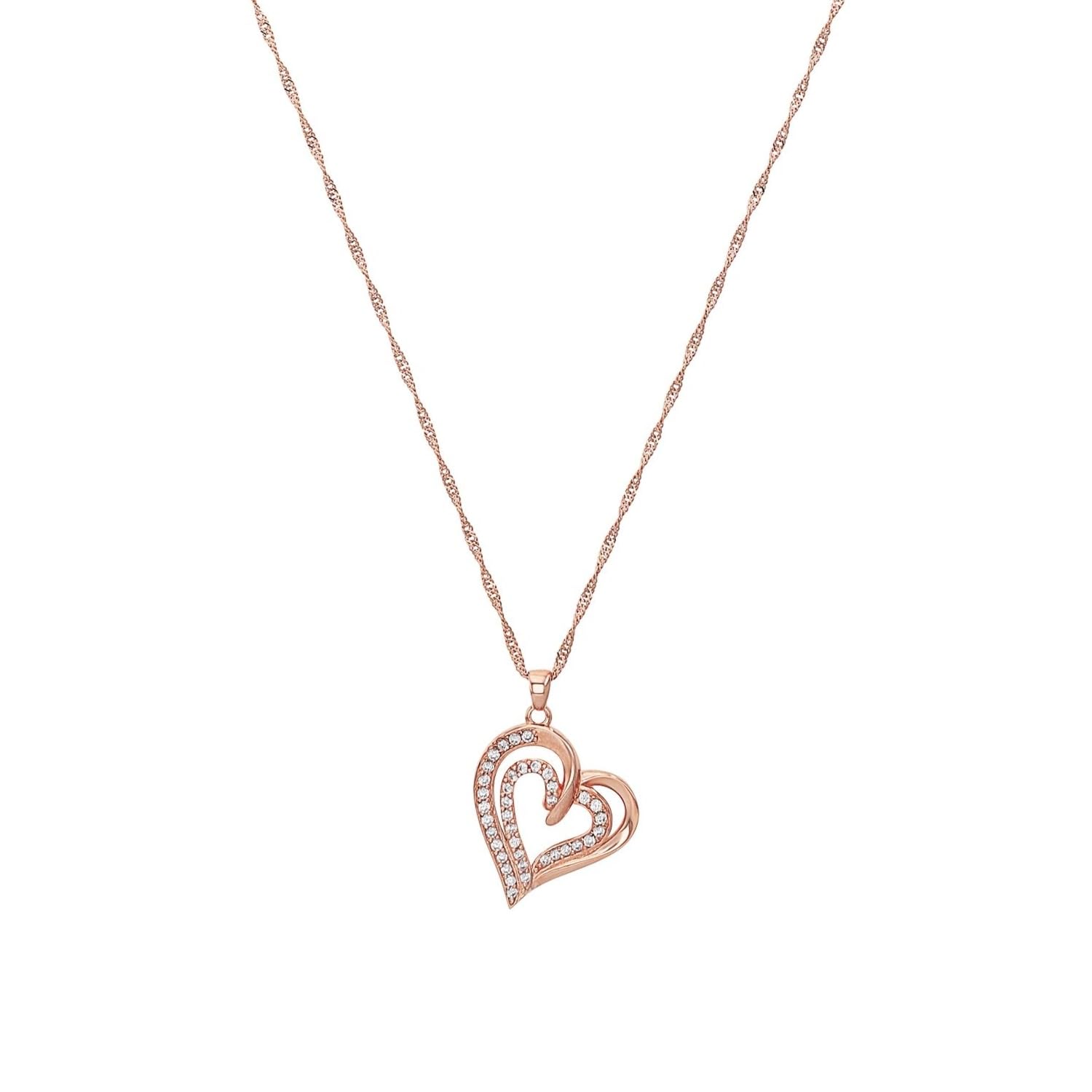 amor-halsschmuck-kette-2022080-ros-herz-zirkonia-45-cm image 1