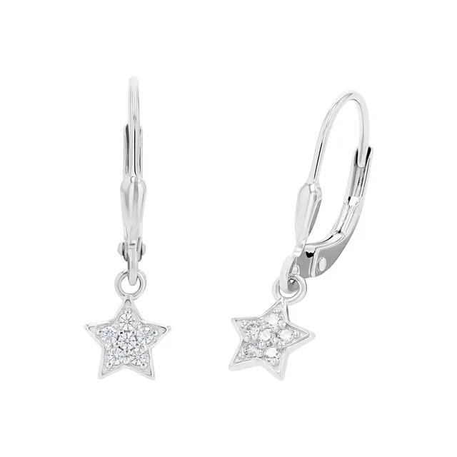 amor-stern-ohrh-nger-925-silber-m-dchen-ohrringe image 1