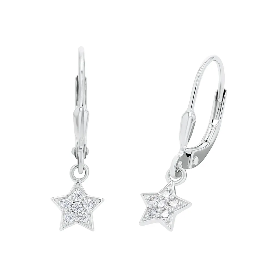 amor-stern-ohrh-nger-925-silber-m-dchen-ohrringe image 1