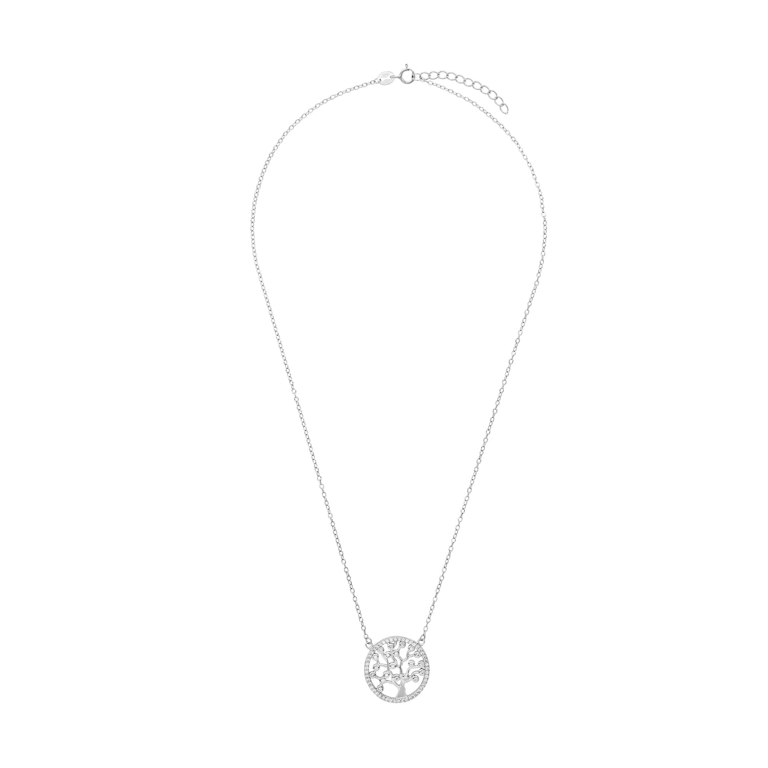 amor-2022105-lebensbaum-halskette-silber-45-cm-zirkonia image 2