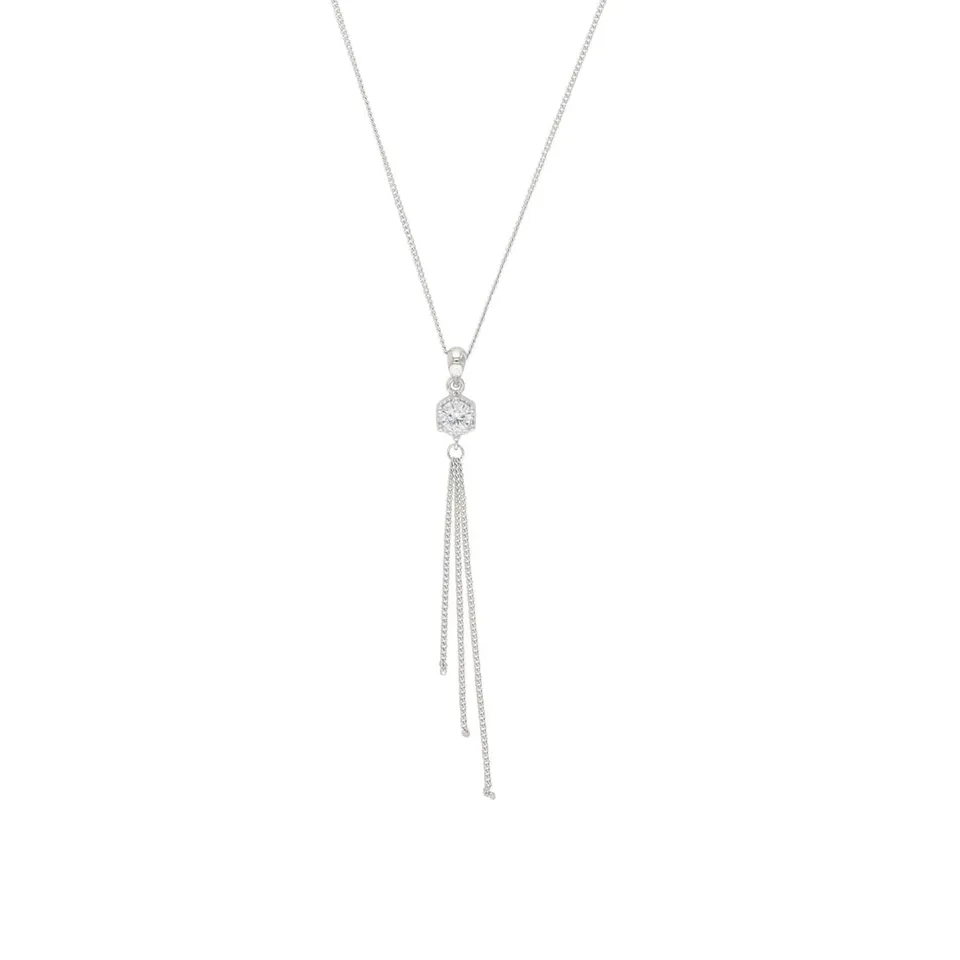 amor-halsschmuck-kette-anh-nger-42-3-cm-silber-zirkonia image 1