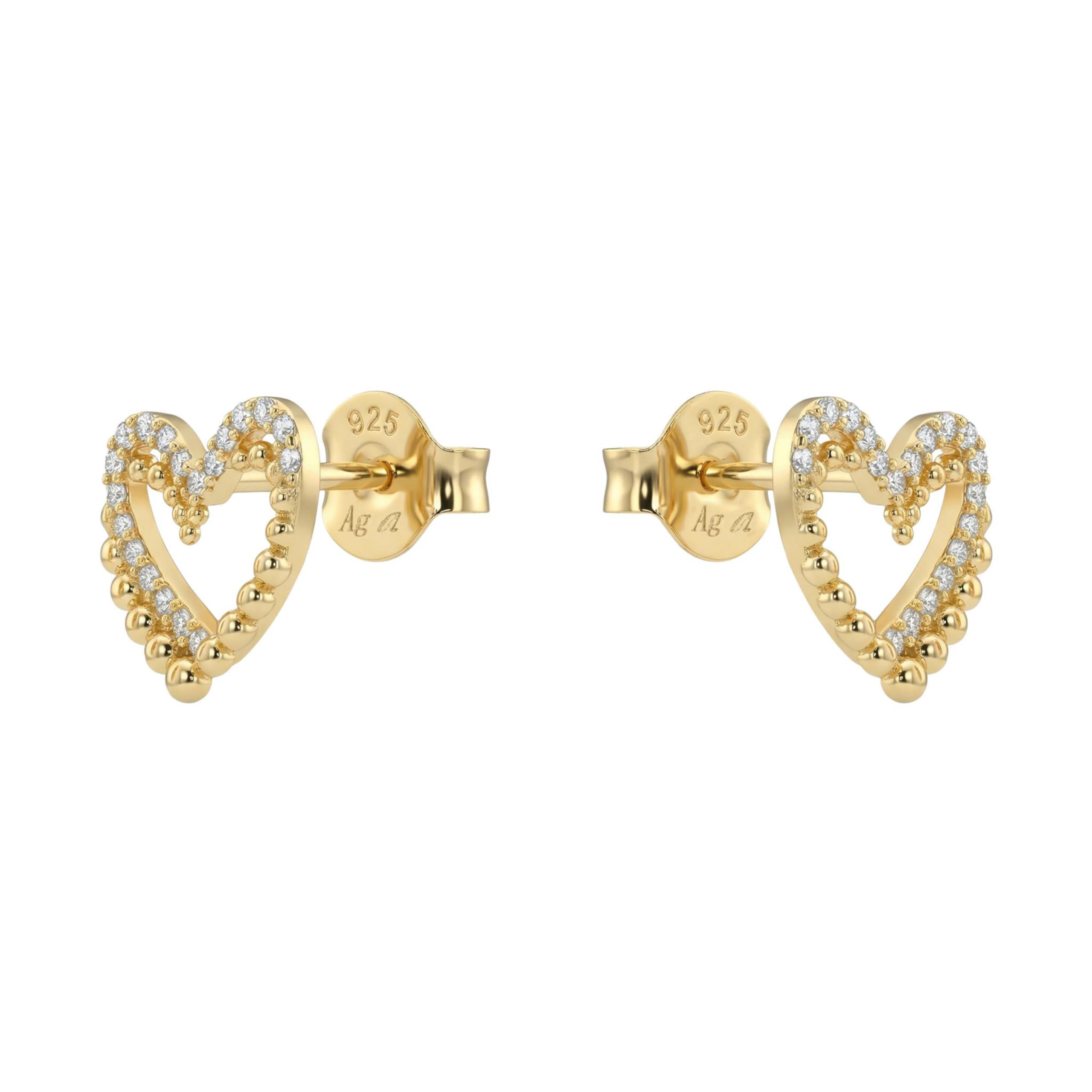 amor-ohrschmuck-amr-e0043-ohrstecker-herz-gold-mit-zirkonia image 6