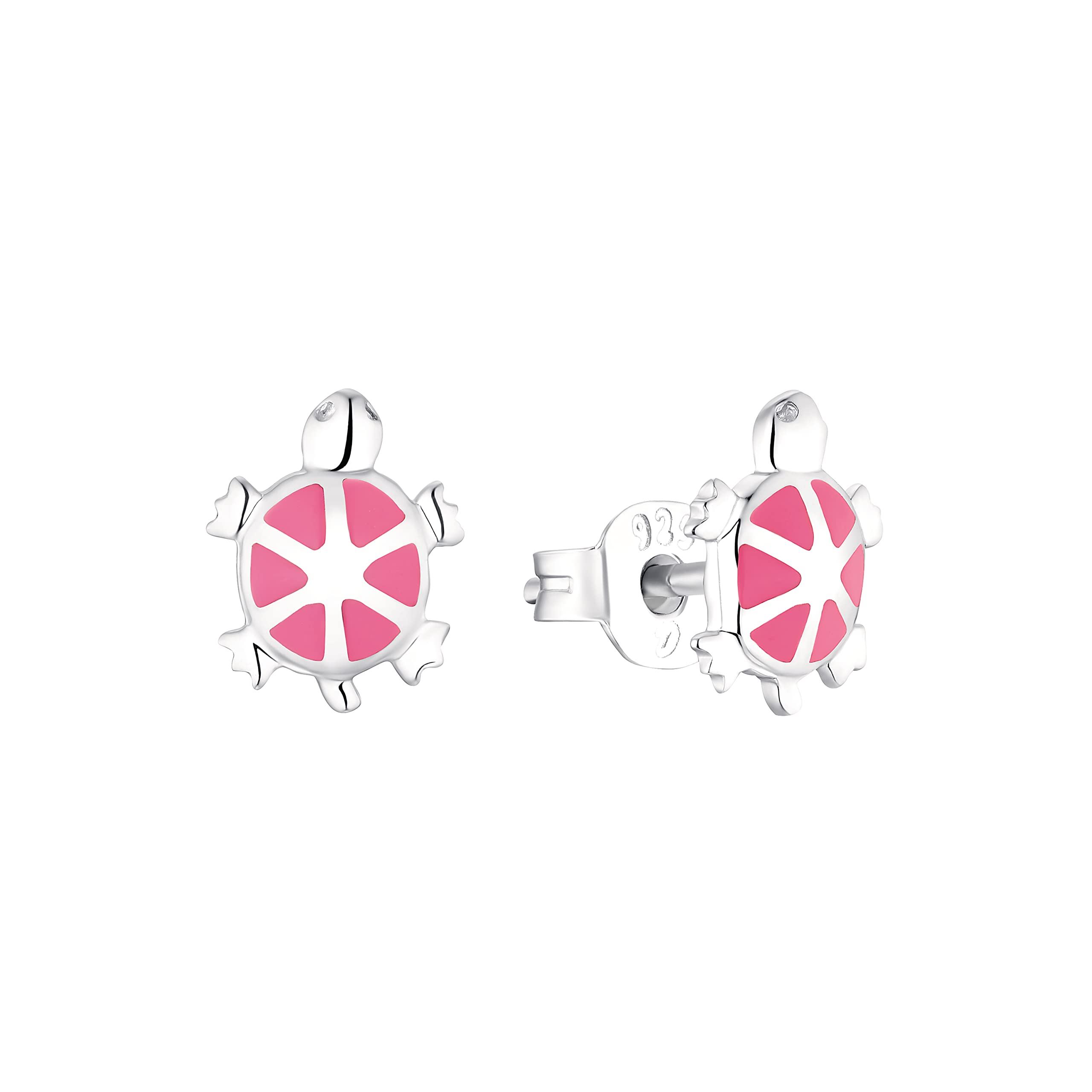 amor-2021341-ohrstecker-schildkr-te-pink-0-8-cm image 1