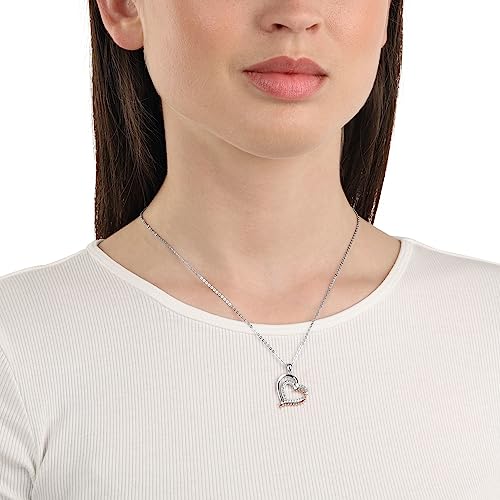 amor-2022049-herz-kette-bicolor-925-silber-45-cm image 8