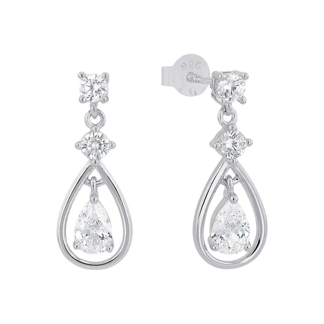 amor-ohrh-nger-925-silber-mit-zirkonia-2-2-cm-damen image 1