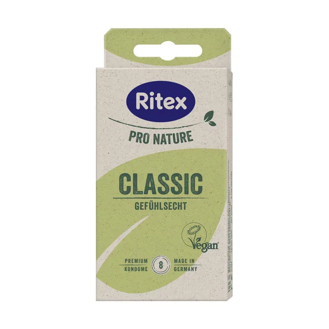 ritex-pro-nature-classic-kondome-8-st-ck-transparent-vegan image 1