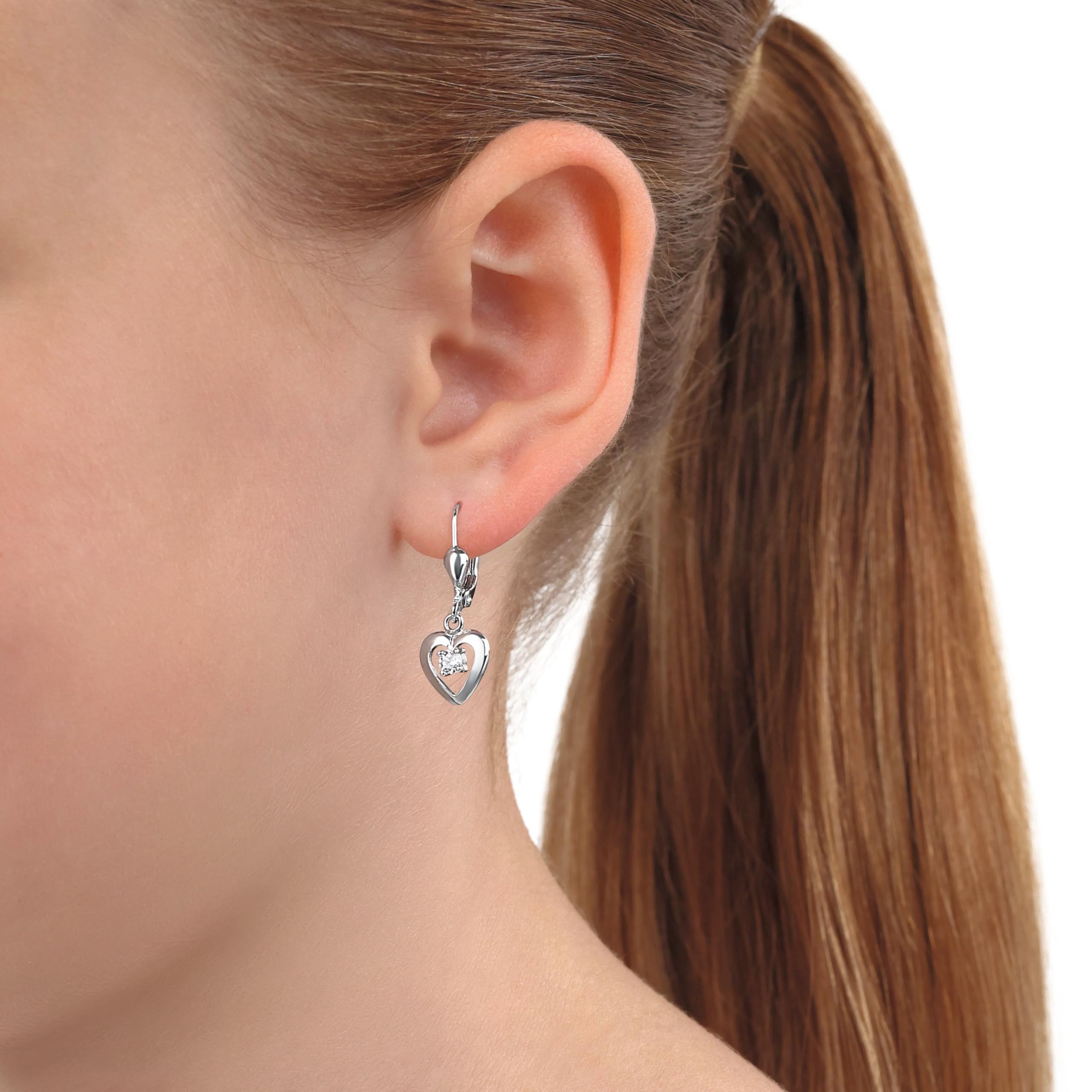 amor-ohrschmuck-ohrh-nger-925-silber-zirkonia-kinder image 2