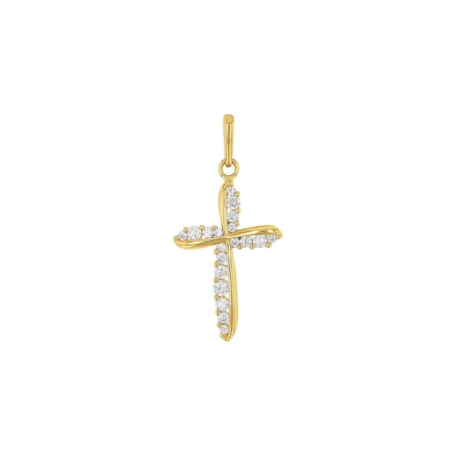amor-anh-nger-2020256-kreuz-gold-mit-zirkonia image 1