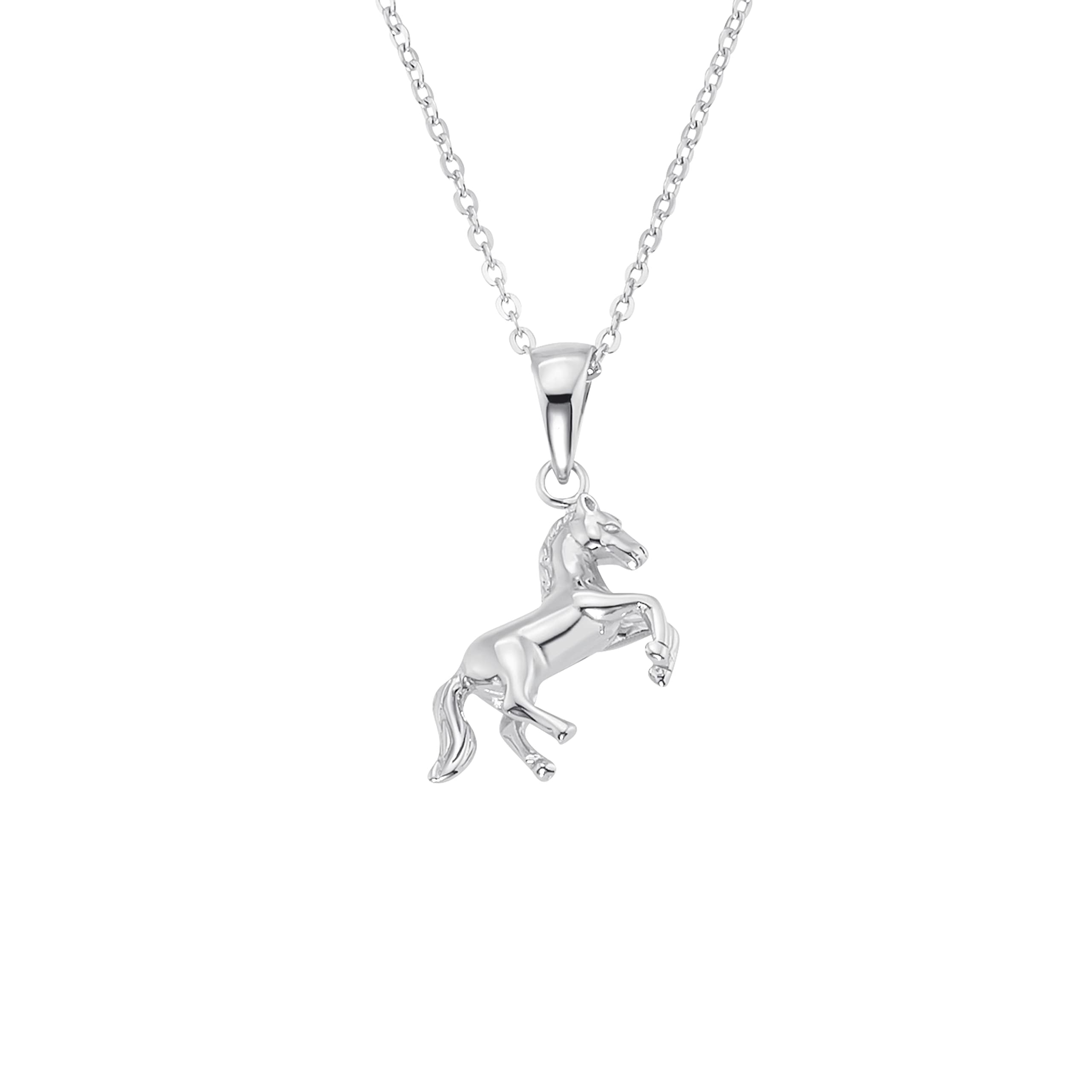 amor-halsschmuck-kette-925-silber-pferd-m-dchen image 1