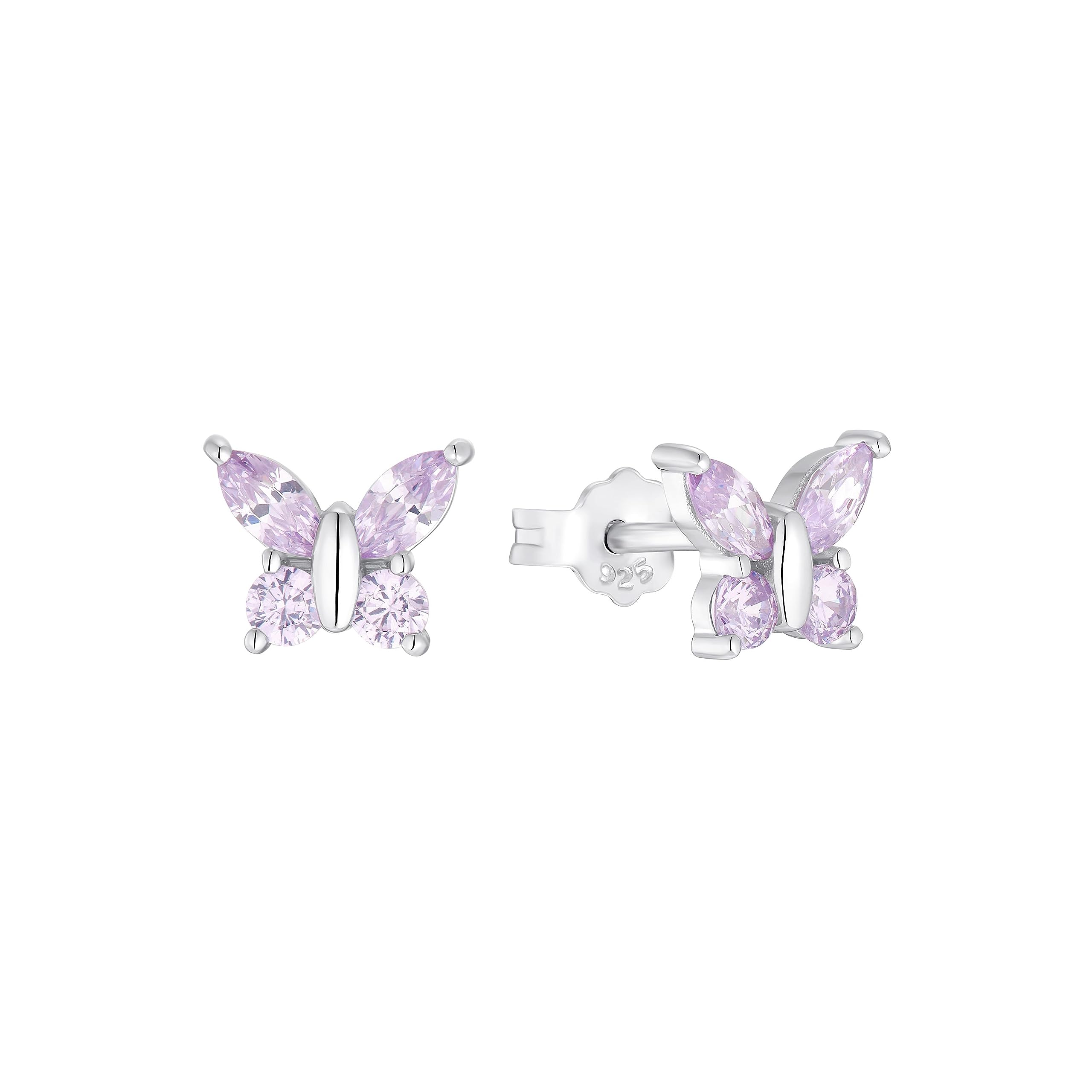 amor-ohrstecker-silber-925-wei-er-schmetterling-zirkonia image 6