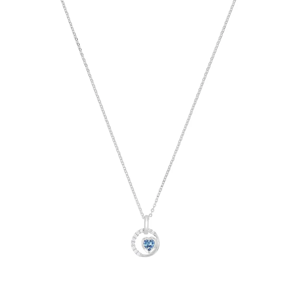 amor-2036921-kette-herz-blau-45-cm-925-silber-zirkonia image 1
