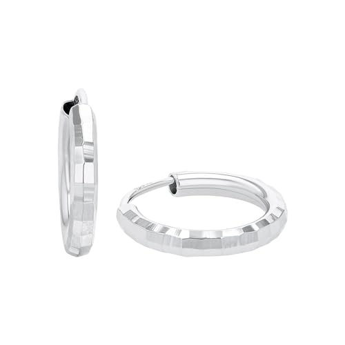 amor-ohrschmuck-creolen-925-silber-schwarz-14-mm image 5