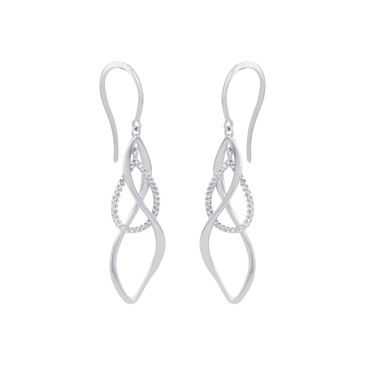 amor-ohrschmuck-ohrh-nger-2026208-silber-zirkonia-3-5-cm image 3