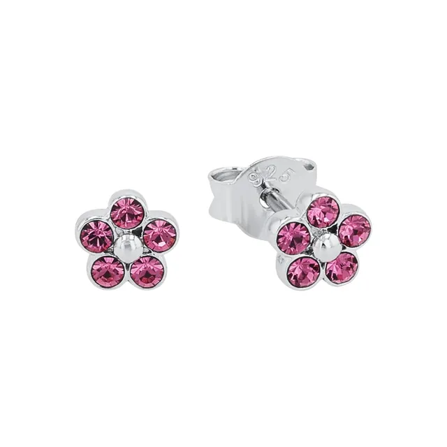 amor-amr-eg0001-blumen-ohrstecker-925-silber-ohrringe-rosa image 1