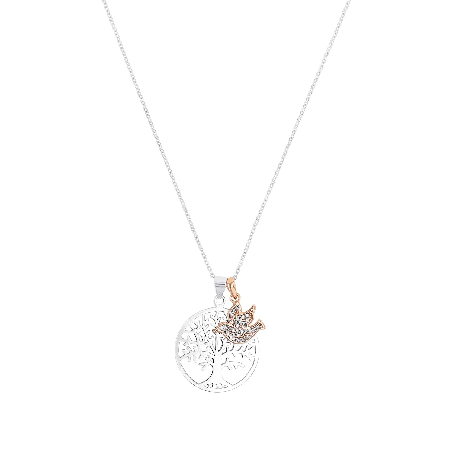amor-halsschmuck-kette-lebensbaum-45-cm-bicolor-zirkonia image 1