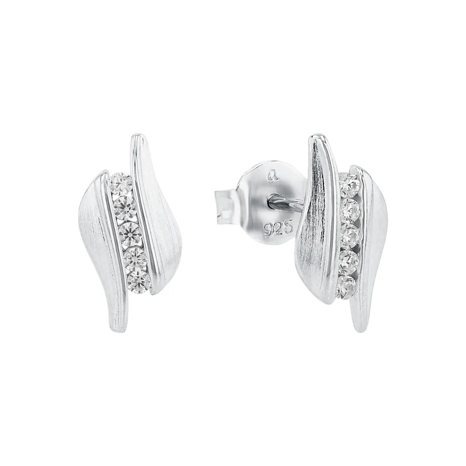 amor-ohrschmuck-9296491-ohrstecker-1-3-cm-zirkonia-silber image 1