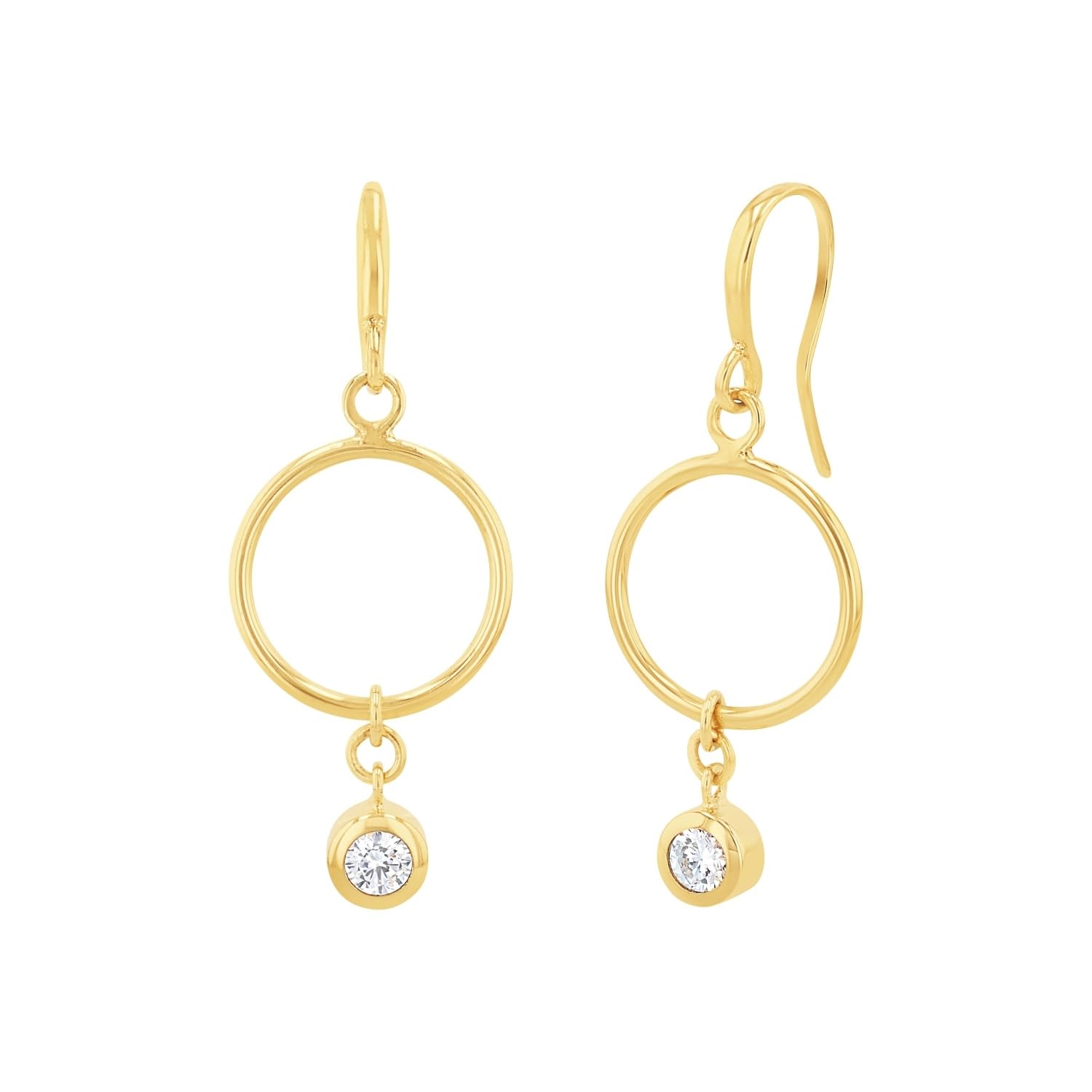 amor-ohrschmuck-2026236-ohrh-nger-gold-4-2-cm-zirkonia image 1