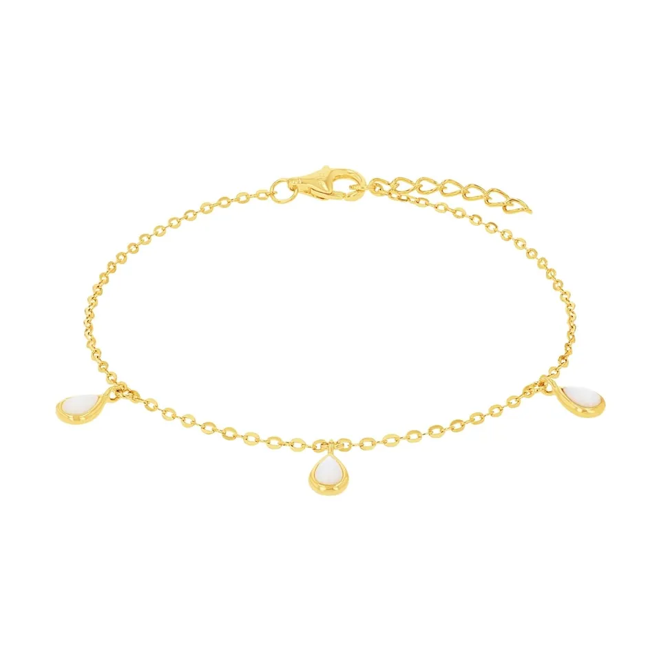 amor-2036014-armband-925-silber-perlmutt-gold-17-2-cm-damen image 1
