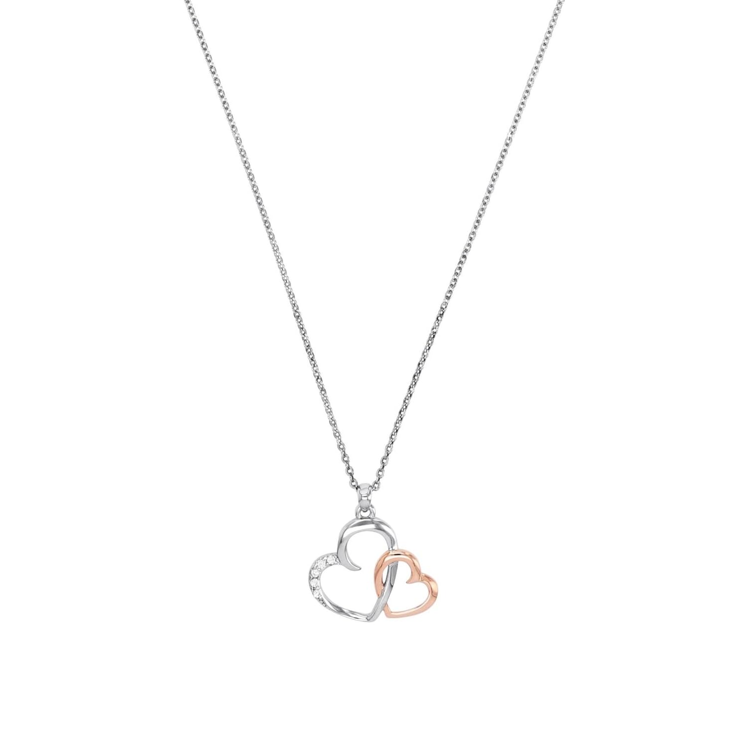 amor-halsschmuck-2024171-herzkette-bicolor-zirkonia-42-cm image 1