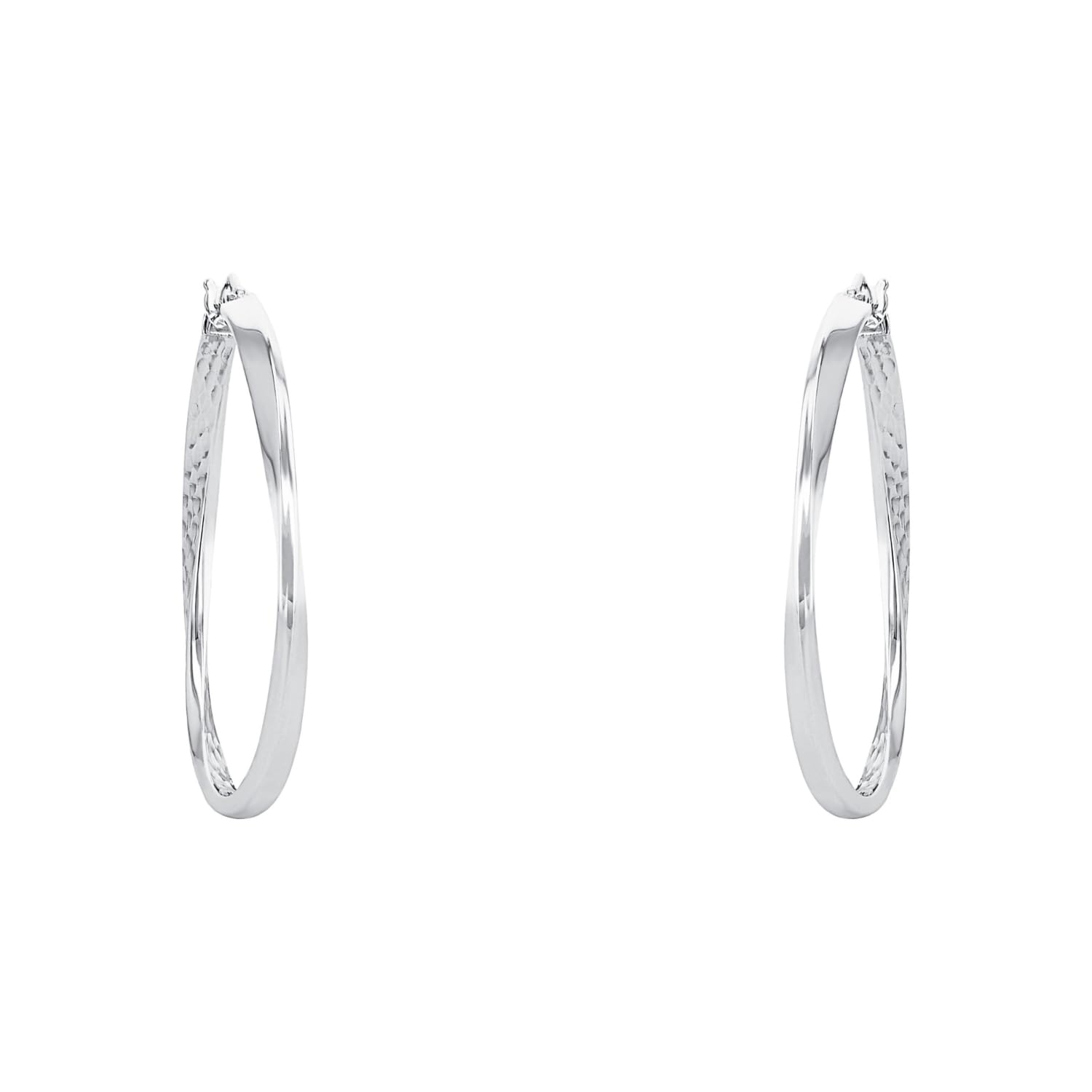 amor-ohrschmuck-2026244-creolen-silber-4-cm-rhodiniert image 3