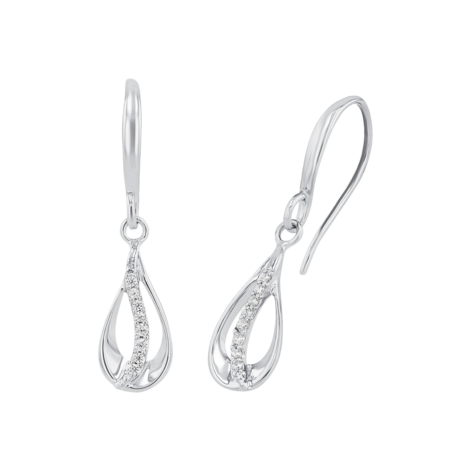 amor-ohrschmuck-ohrh-nger-2022046-silber-zirkonia-2-1cm image 1