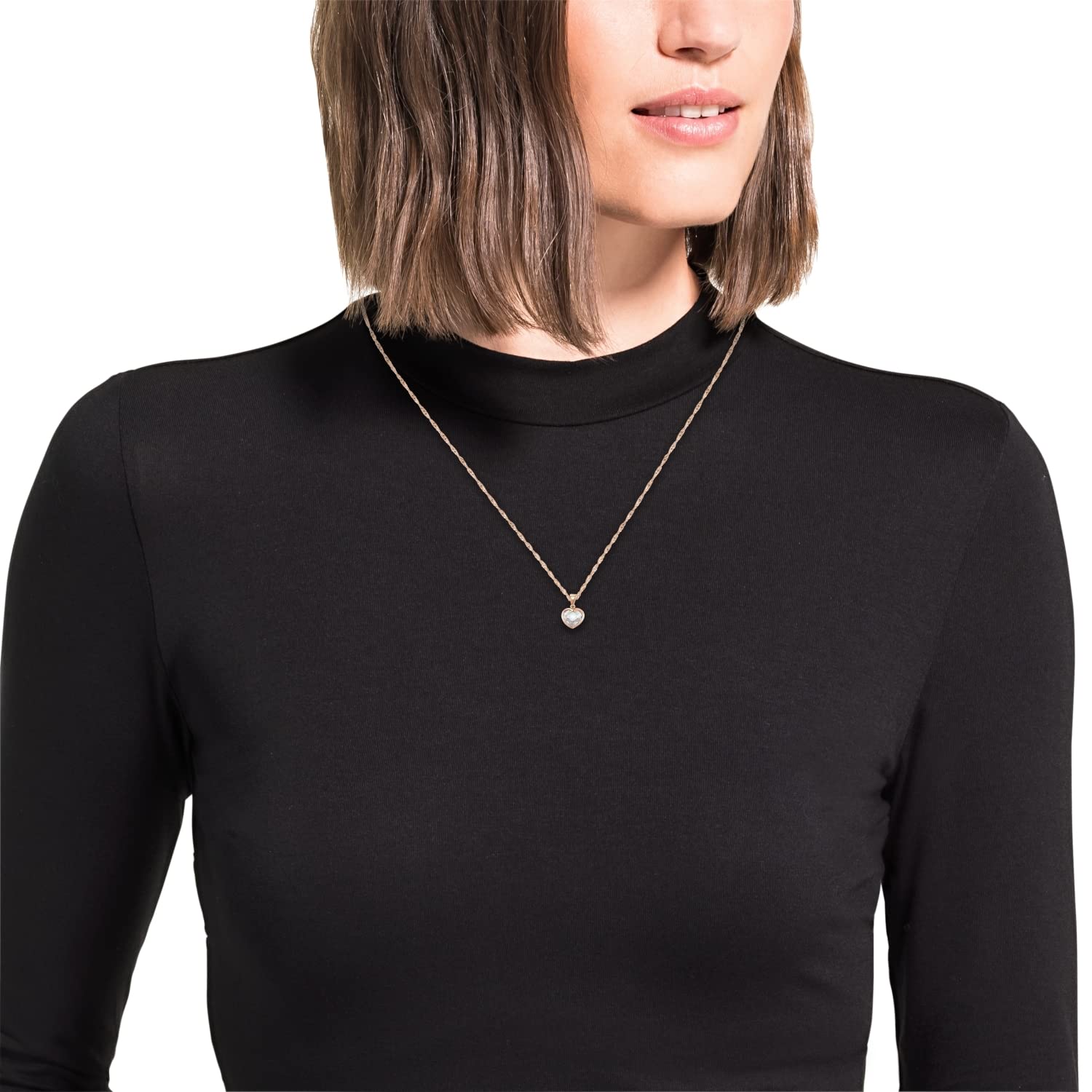 amor-2016012-herz-kette-ros-42-cm-zirkonia image 2