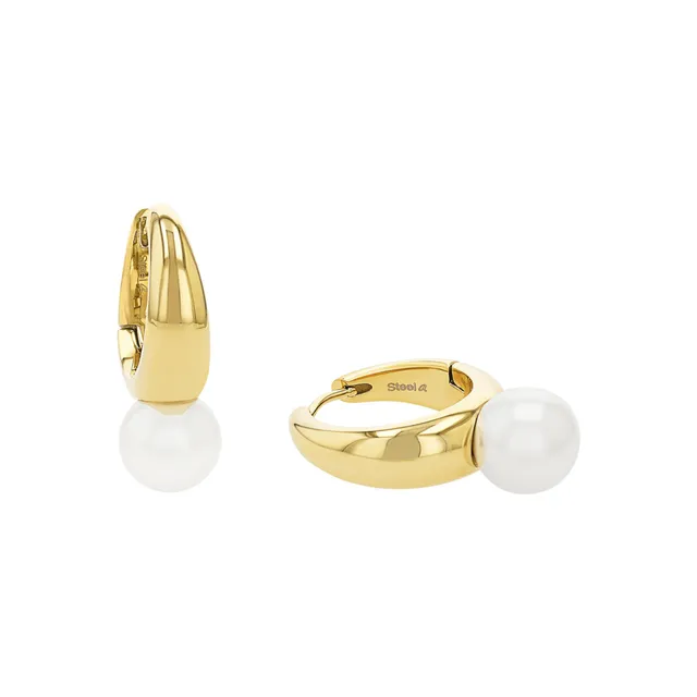 amor-2100176-creolen-damen-gold-perle-28-mm image 1
