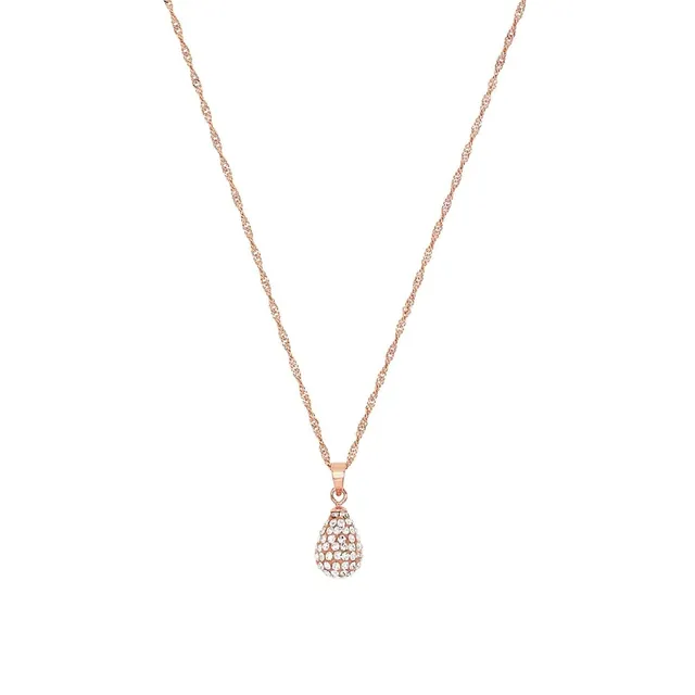 amor-halsschmuck-kette-925-silber-ros-kristallglas-42-cm image 1