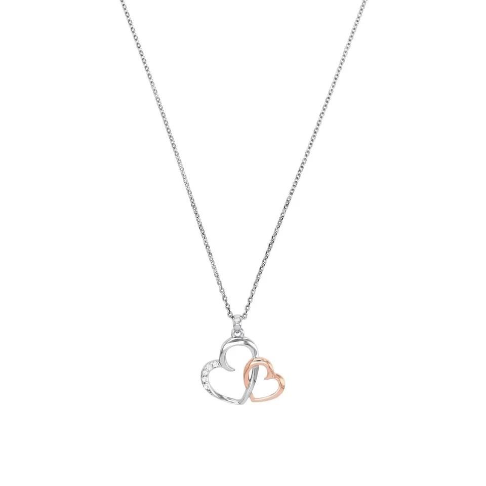 amor-halsschmuck-2024171-herzkette-bicolor-zirkonia-42-cm image 1