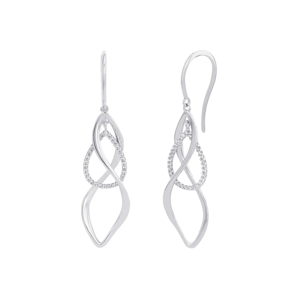 amor-ohrschmuck-ohrh-nger-2026208-silber-zirkonia-3-5-cm image 1