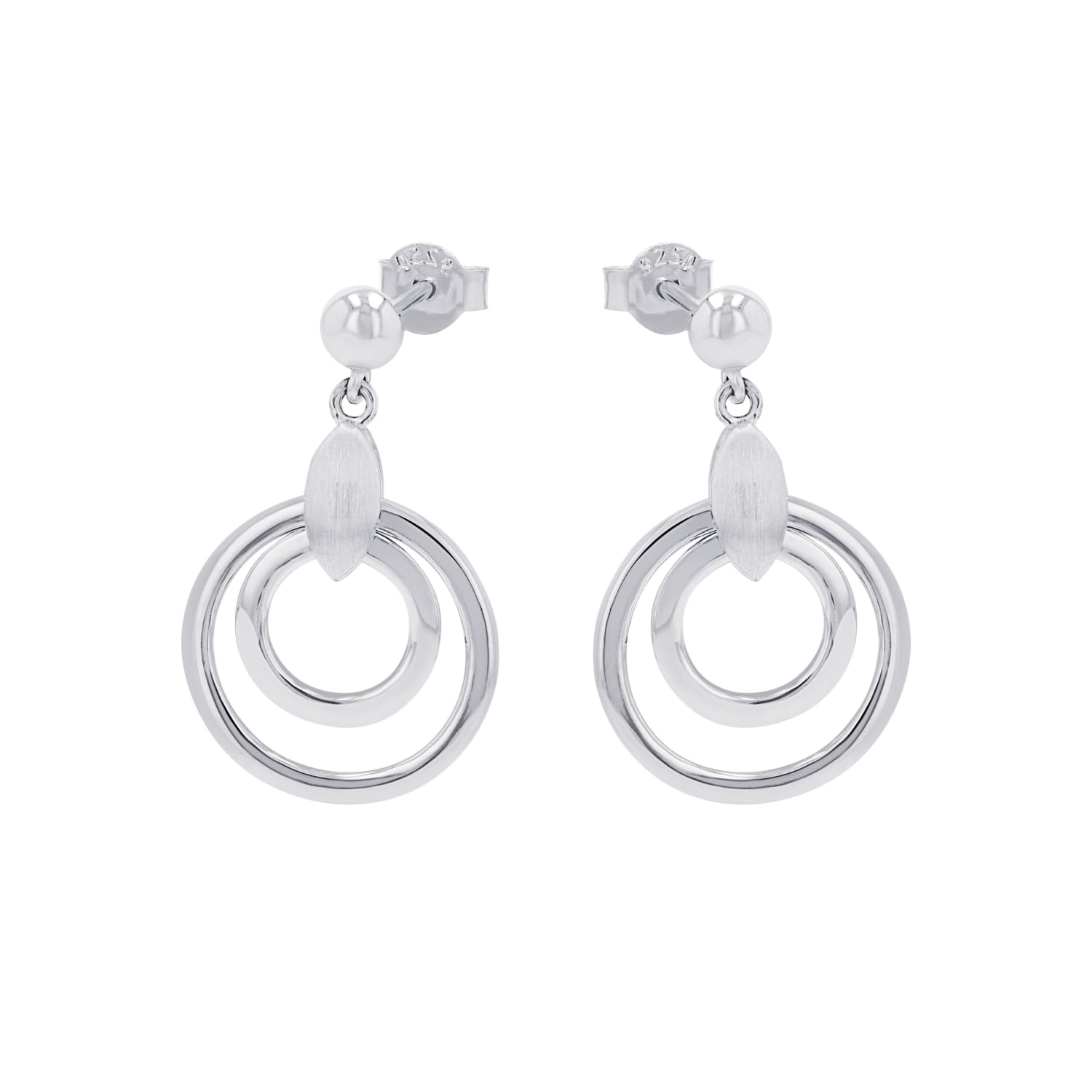 amor-ohrschmuck-2017165-ohrh-nger-silber-2-7-cm-kreise image 3