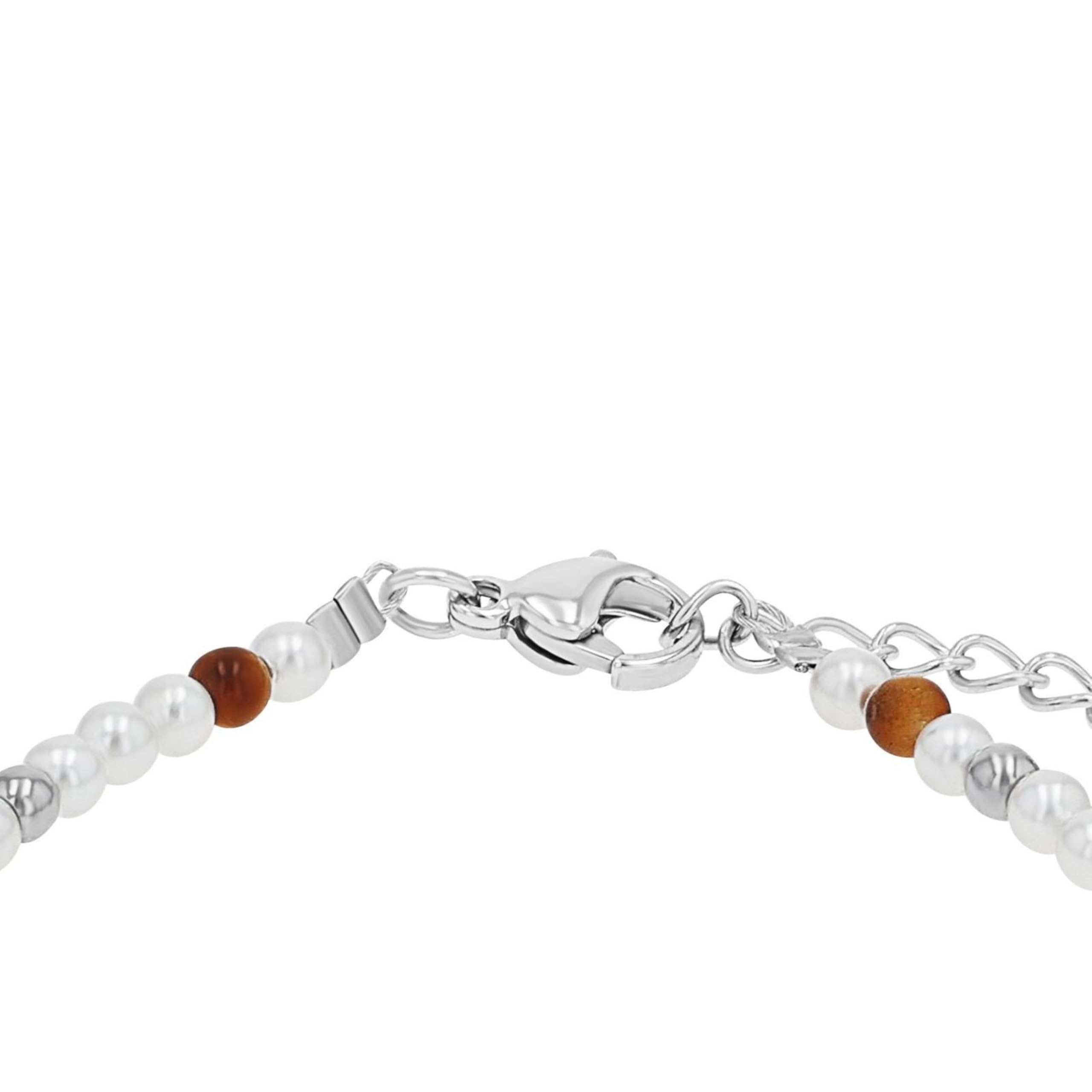amor-armband-edelstahl-braun-kugel-anh-nger image 4