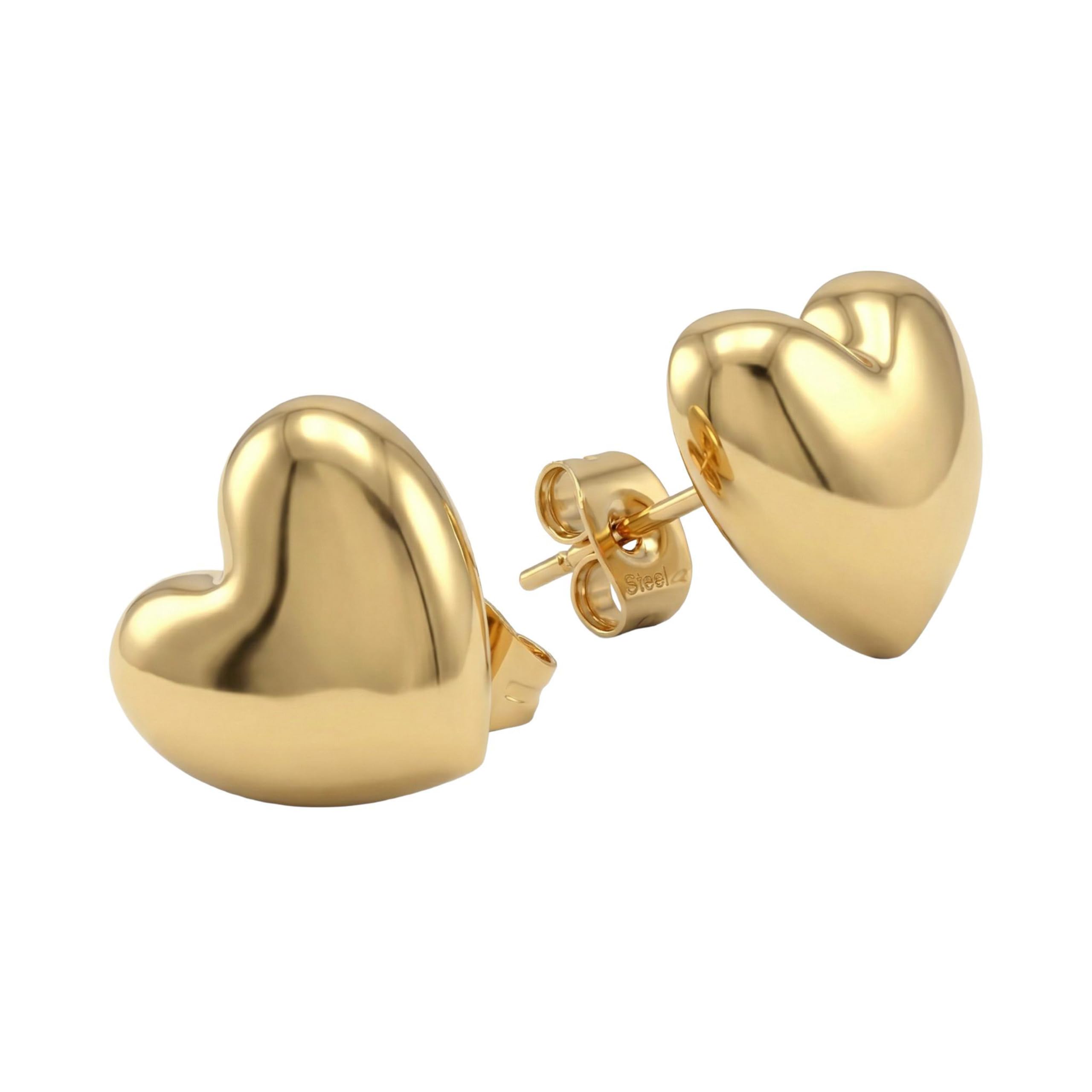 amor-ohrschmuck-amr-e0044-herz-ohrstecker-vergoldet image 4