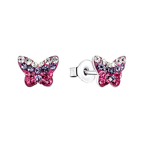 amor-ohrschmuck-lila-schmetterling-925-silber-kinder image 7