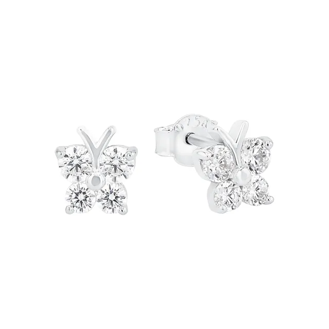 amor-kinder-ohrstecker-silber-925-schmetterling image 1
