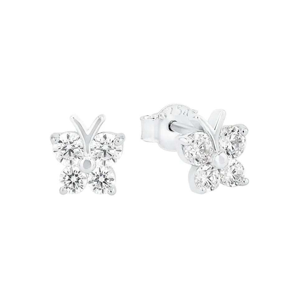 amor-kinder-ohrstecker-silber-925-schmetterling image 1