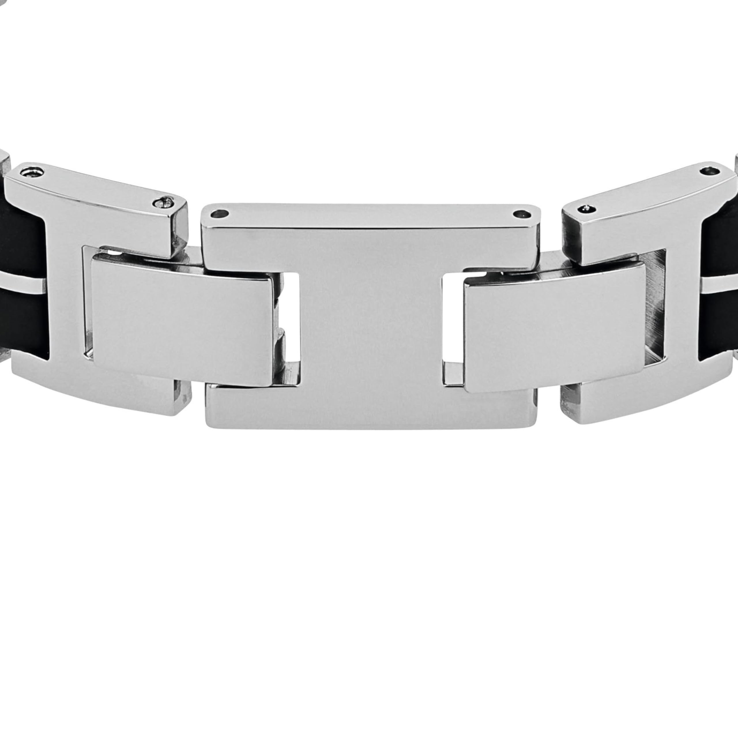 amor-armschmuck-herren-armband-schwarz-silber-edelstahl image 3