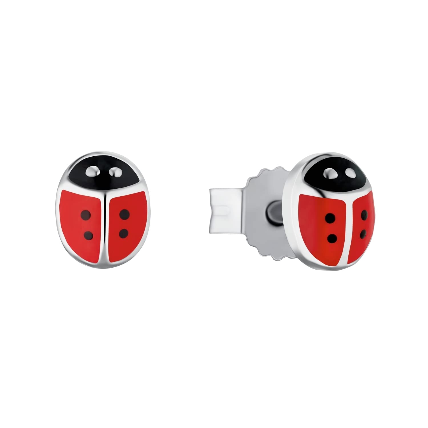 amor-ohrschmuck-marienk-fer-925-silber-kinder image 1