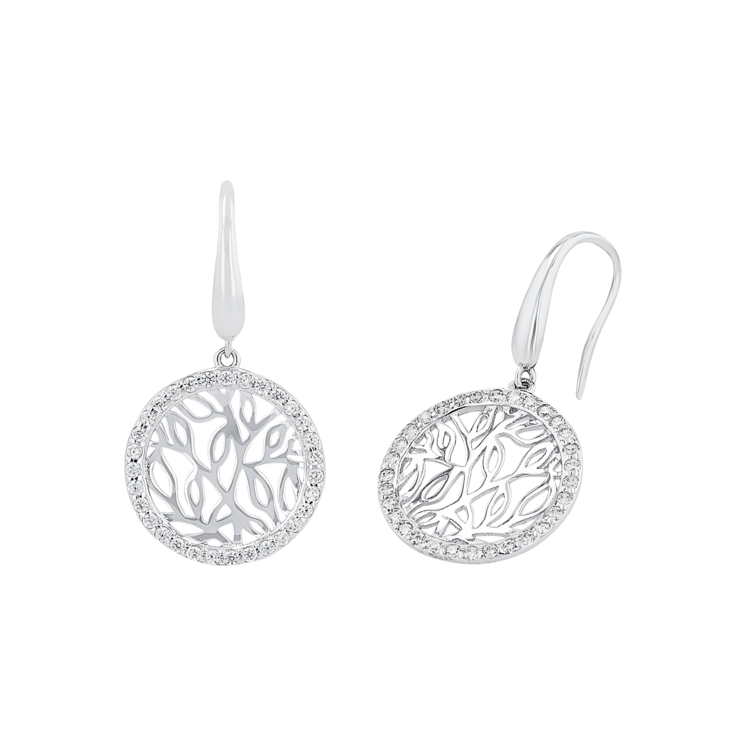amor-ohrschmuck-ohrh-nger-2022115-silber-bl-tter-zirkonia-2-8-cm image 1