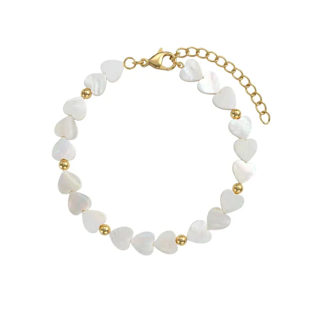 amor-armschmuck-armband-amr-b0016-edelstahl-gold-herz image 1