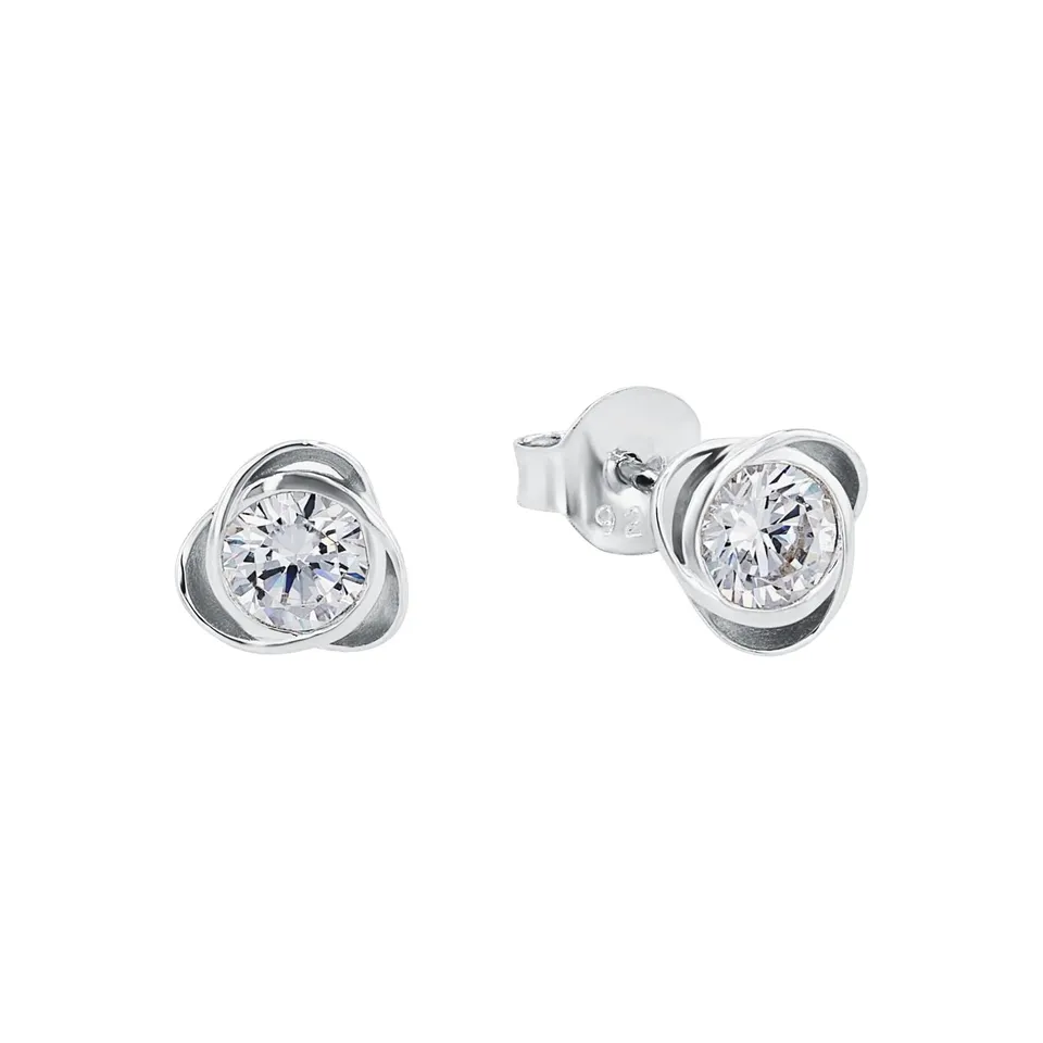 amor-ohrstecker-gold-damen-ohrringe-925-silber-8-mm image 1