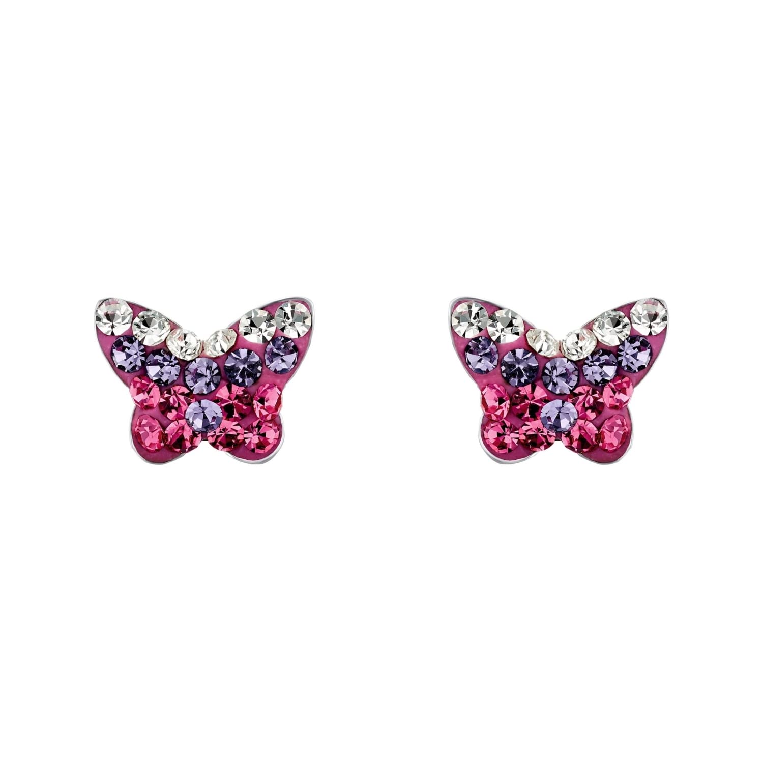 amor-ohrschmuck-lila-schmetterling-925-silber-kinder image 3