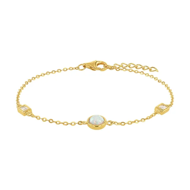 amor-armschmuck-2036026-damen-armband-gold-opal-17cm image 1