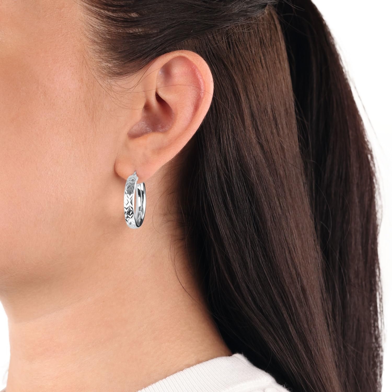 amor-ohrschmuck-creolen-925-silber-2-8-cm-damen image 2